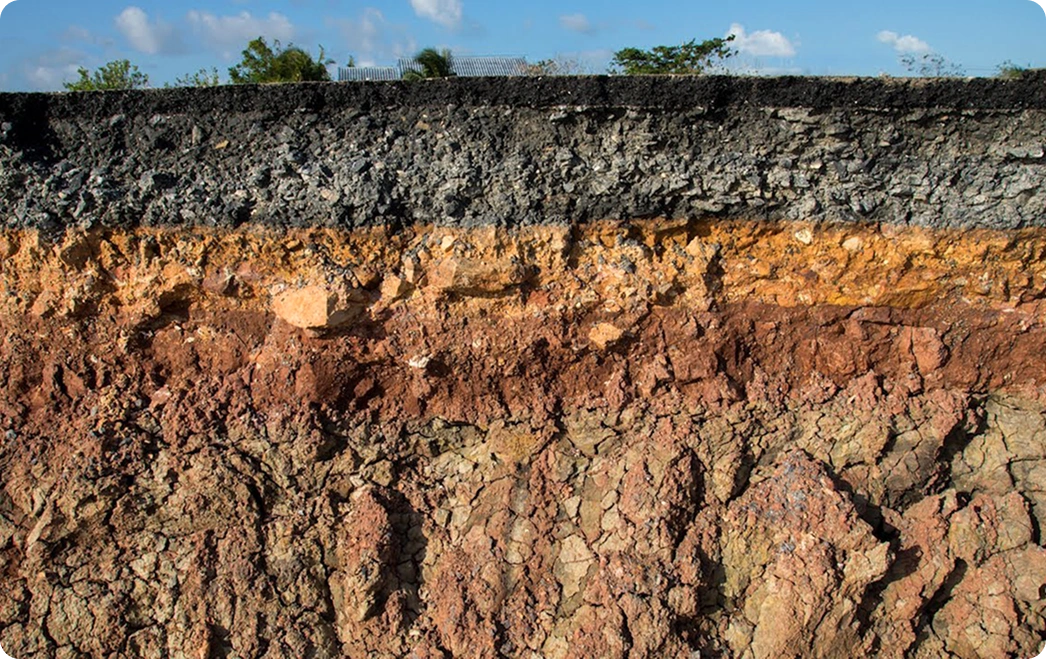 Underground gas line affected by Santa Clara Valley clay soil