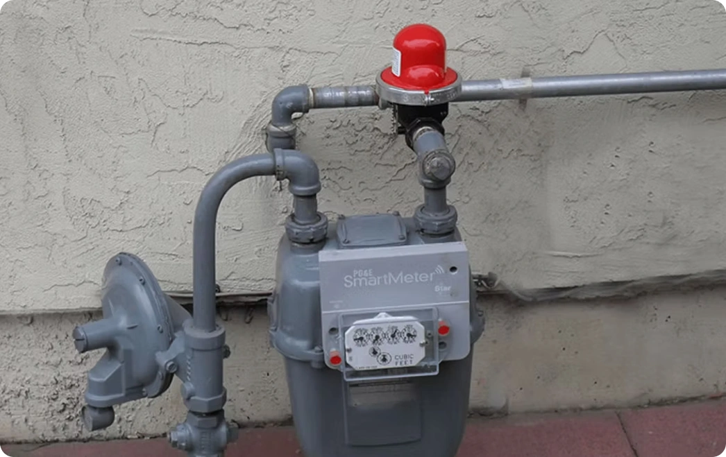 Seismic gas shut-off valve installed on a San Jose home